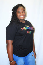 Load image into Gallery viewer, &quot;Rainbow drip&quot; T-shirt (black)
